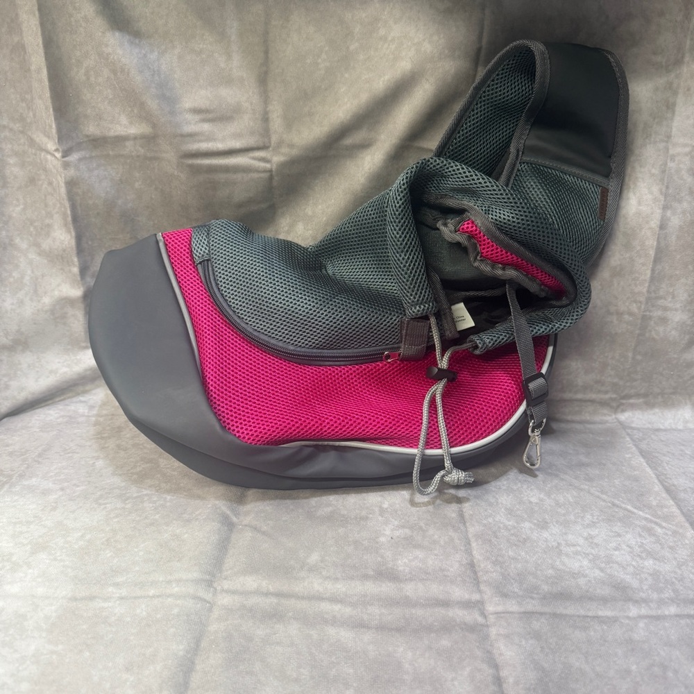 Animal Sling Cat or Small Dog Size Pink and Gray